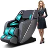 HealthRelife Business Class Massagesessel Ganzkörpermassage mit Körperscan Shiatsu Automatischer Wadenstützverlängerung und Wadenknetmassage (Schwarz-Grau)