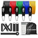 Whatafit Resistance Bands Set (11pcs), Exercise Bands with Door Anchor, Handles, Carry Bag, Legs Ankle Straps for Resistance Training, Physical Therapy, Home Workouts