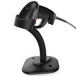 Barcode Scanner with Stand, Esup USB Barcode Scanner, Wired Handheld Laser Barcode Reader with Adjustable Stand