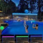 Pool Volleyball Net Set with Lights