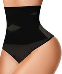 sellto Thong Shapewear Tummy Control Underwear for Women High Waisted Body Shaper Extra Firm Stomach Girdle Panties