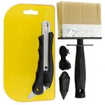 Coral 69505 Paperwiz Original Wallpaper Tool Kit with Knife Brush and Plumb Bob for Paper-Hanging 4 Piece Pack Set