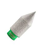 KURSTOL Diamond Beveling Chamfer bit - Finger Milling Bit 1" in(0-25mm) x 5/8"-11 Thread,Diamond Cone Angle Grinder for Shaping Enlarging Cleanig Existing Holes of Granite Marble Porcelain Tiles