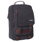 Chef Knife Retro Backpack | PREMIUM CANVAS BAG | 25+ Slots for Knives & Kitchen Utensils | 2 Pockets for Tablet & Menu (Black)