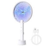 Flintronic Electric Fly Swatter, USB Fast Rechargeable Fly Zapper Racket, Fly Killer with Bright LED Lights, Electronic Bug Zapper for Indoor and Outdoor Mosquito, Wasp, Pest, Insect Control