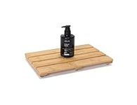 PELYN Bamboo Wooden Bath Shower Mat