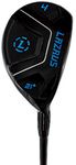 LAZRUS GOLF Premium Hybrid Golf Clubs for Men - 2,3,4,5,6,7,8,9,PW Right Hand & Left Hand Single Club, Graphite Shafts, Regular Flex (Black, 4, RH, Single)