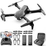 4DRC V13 Drone for kids Adults with 1080P HD FPV Camera, Foldable Mini RC Quadcopter With Waypoint, Functions,Headless Mode,Altitude Hold,Gesture Selfie,3D Flips,Beginners Toys Gifts
