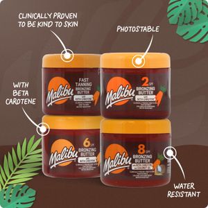 Malibu Sun Bronzing Body Butter – Fast Tanning, Beta Carotene, 300ml