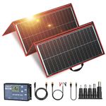 DOKIO 300W 18V Portable Solar Panel Kit (ONLY 0.9in Thick) Folding Solar Charger with 2 USB Outputs for 12v Batteries/Power Station AGM LiFePo4 RV Camping Trailer Car Marine……