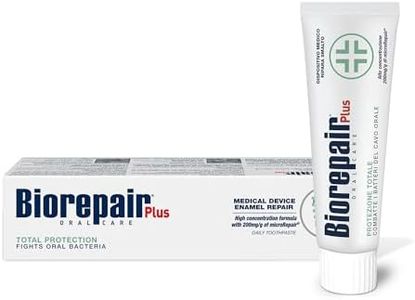 Biorepair Plus Total Protection toothpaste - 200mg/g microRepair fluoride free Hydroxyapatite toothpaste– repairs The enamel and fights oral cavity bacteria - single pack