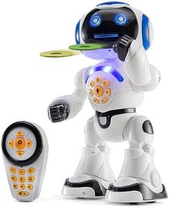 Programmable LED RC Robot Toys - Interactive 12-inch Tall Dancing and Talking Robot for Kids