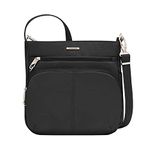 Travelon Anti-theft Classic N/S Crossbody Cross Body Bag, Black, One Size, Travelon Anti-theft Classic N/S Crossbody