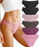 BeReady Seamless Knickers for Women Sexy Lace Underwear for Women No Show Ladies Briefs Panties for Women Multipack