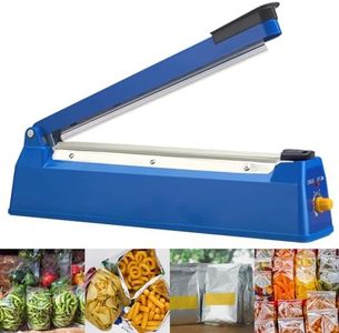 Sellador Térmico 300 mm, Sellador de Bolsas de Plástico Portátil, Máquina Selladora en Caliente, Impulse Heat Sellador, Manual Bolsa de Sellado Máquina, Enchufe de UE, para Mylar, PP, PE, Bolsa