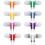 CN-Outlet Kids Bulk Earbud Headphones 50 Pack Multi Colored, Individually Bagged, Wholesale Disposable Earphones Perfect for School Classroom Libraries Students (50Mixed)