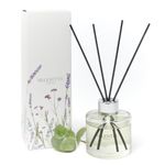 Valentte Reed Diffuser for Home with Sticks, Aromatherapy Essential Oils, Natural Ingredients, Long Lasting Fragrance, Made in the UK (Patchouli and Eucalyptus)