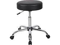 Boss Office Products Be Well Medical Spa Stool in Black