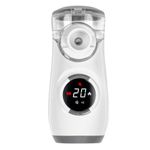 B-Arm MY 135B Ultrasonic Digital Rechargeable Display Mesh Nebulizer (Grey) With Two Timer Functions and Semi-Automatic Cleaning Mode | Portable Nebulizer Machine for Adults and Children