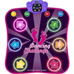 INSTOY Light Up Dance Mat for Girls：Dance Toys for 4 5 6 7 8 9 10 Year Old Girl Gifts - Music Dancing Game Pad with 5 Game Modes & Wireless Bluetooth - Birthday Gifts for Girls Boys Age 3-10