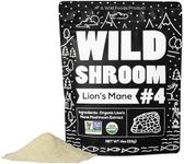 Wild Foods Lions Mane Powder Mushrooms Extract 10:1 | Organic Mushroom Powder | Adaptogenic Nootropic Herb for Brain Health, Memory and Focus (4 Ounce (Pack of 2))