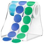 Saypacck Manual Label Dispenser Acrylic Label Holder Clear Sticker Dispenser Thermal Label Roll Sticker Roll Holder Desktop Printer Accessory Supplies for Office Home Business Tabletop