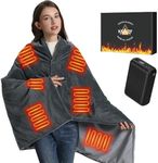 Heated Blanket with Power Bank,59" 