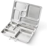 PlanetBox Rover Classic Stainless Steel Bento Lunch Box with 5 Compartments for Adults and Kids (P5000N)