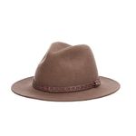 Scala Classico Men's Crushable Wool Felt Safari (Large, Khaki), Khaki, Large
