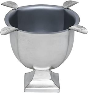 Stinky Cigar Ashtrays Box Pressed Ashtray, Brushed Silver