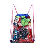 Marvel Avengers Pull String Bag Childrens P.E Gym Shoe Swimming Kit Drawstring Bag For Kids