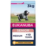 Eukanuba Complete Dry Dog Food for Senior Medium Breeds with Fresh Chicken 3 kg