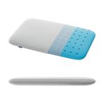 Frido Ultra Slim Deep Sleep Pillow | King Size 2 Inch Height | Orthopedic Grade Gel Memory Foam for Neck & Shoulder Pain Relief, Includes Bamboo Pillow Cover, Pack of 1, White
