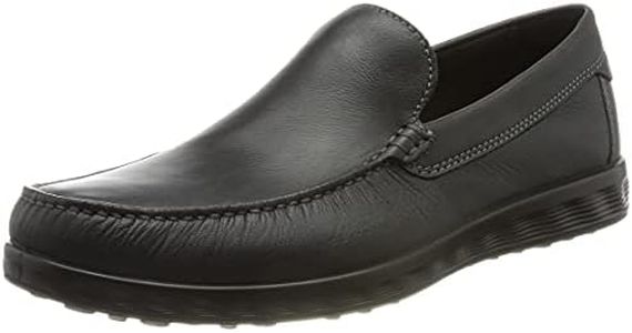 ECCO Men's S Lite Moc Classic Driving Style Loafer, Black Smooth, 13-13.5