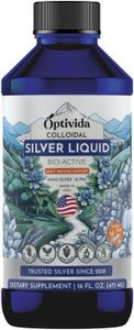 Optivida Health- Colloidal Nano Silver Liquid for Immune Support, Promotes A Healthy Immune System Silver Liquid Solution 10PPM (16 oz.)