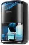 Duronic DH07 BK Mini Dehumidifier, 22.5W Compact Dehumidifier, Automatic Moisture Remover with 1L Tank Capacity, Quiet Home Dehumidifiers for Dust Allergies Asthma & Damp, Bedroom and Bathroom Black