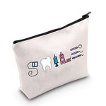 MNIGIU Dental Assistant Gift Funny Dentist Gift Dental Smile Cosmetic Bag Dental Student Gift Dental Hygienist Gift