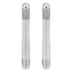 X AUTOHAUX 2pcs Silver Tone M14x1.25 Car Wheel Alignment Pin Wheel Rim Stud