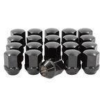 Wheel Accessories Parts 20 Pcs 14mm 1.50 14x1.50 Thread 6509873AA | 611-331 1.40" Long OEM Style Lug Nuts Black Chrome 7/8" Hex Fits Fits Chrysler 300 | Dodge Challenger | Dodge Charger| Dodge Magnum