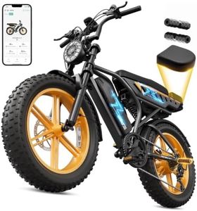 TST Electric Bike for Urban Cycling, 48V 15Ah Dual Battery, 20"x4" Fat Tire