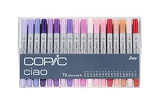 Copic Ciao, Alcohol-Based Markers, 72 Color Set A