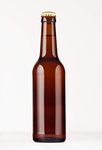 48x 330ml Round Glass Cider, Beer Amber Bottles by KegThat