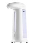 Hydroland Automatic White Contactless Standing Soap Dispenser Touchless Hands Sanitizer Motion Sensor for Kitchen, Bathroom, Station Hospital, Hotel, Office 330 ml