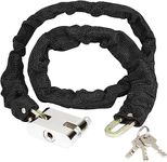 ADEPTNA Heavy Duty 1.8m Security Chain with Steel Padlock for Bike Bicycle Scooter Motorbikes Door Fence