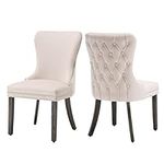 KCC Velvet Dining Chairs Set of 2, 
