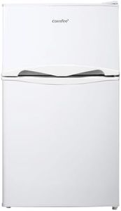 COMFEE' RCT87WH2(E) Réfrigérateur Congélateur Sous Plan, Petit Réfrigérateur Congélateur 87L avec Éclairage, Étagères Amovibles, Thermostats Réglables, Portes Réversibles, Blanc [Classe Énergétique E]