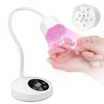 Makartt UV Nail Lamp - Luminoza 10W Mini Cordless UV Light for Gel Nails, Rechargeable LED Auto Curing Lampe UV with 4 Timers, Goosenecks UV Lamp for Nail Salon Home DIY Manicure