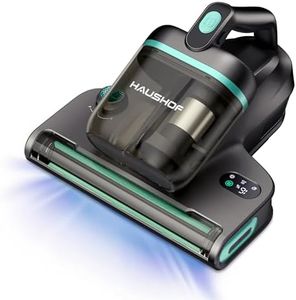 HAUSHOF Mattress Vacuum Cleaner with 275 nm UV Light, 400 W Bed Vacuum Cleaner with 15 kPa Suction, Dual Cup Dust Mite Vacuum Cleaner with HEPA Filter, 60 °C Heat & Aromatherapy Function for Bed, Sofa