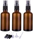 2oz Amber Glass Spray Bottles for Essential Oils, Small Empty Spray Bottle, Fine Mist Spray, Set of 3