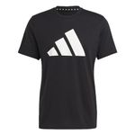 adidas Train Essentials Feelready Logo Training Tee Black/White